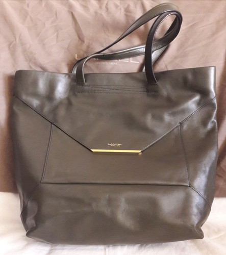 Sac lancel enveloppe cuir - lancel,