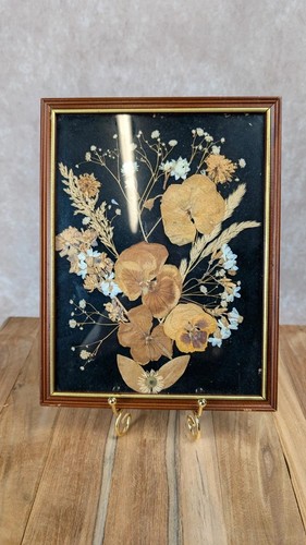 Cadre vintage fleurs séchées