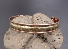 Bracelet magnétique en cuivre avec aimants Anti-Douleurs Rhumatisme Arthrose 