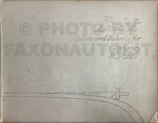 1952 Buick Couleurs et Tissus Dealer Album Tapisserie Nuancier Peinture Chips