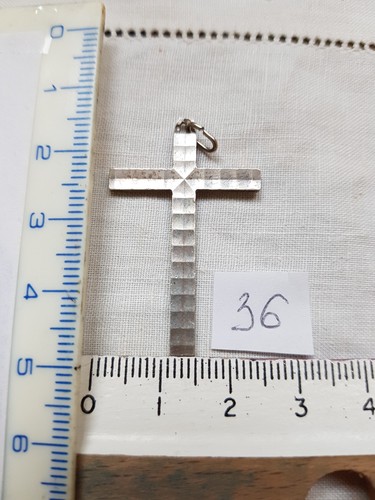 Croix pendentif argent - pendentif, en