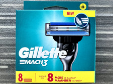 8 LAMES GILLETTE MACH 3 NEUVES AUTHENTIQUES - LAMES DE RASOIR ORIGINAL