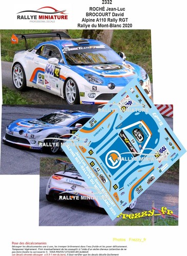 Decals ref 2332 - ref, alpine