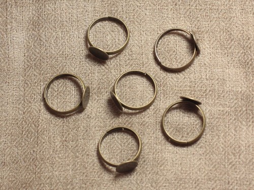 10pc bagues support métal - bagues,