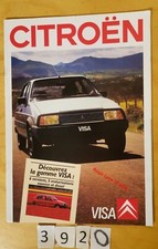 CITROEN VISA 10 E/ 10 RE/ GTi/ 17 D/ 17 RD Prospectus Fr 20 pages MY 1988 7/1987