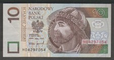 POLOGNE : 10 ZLOTYCH 1994