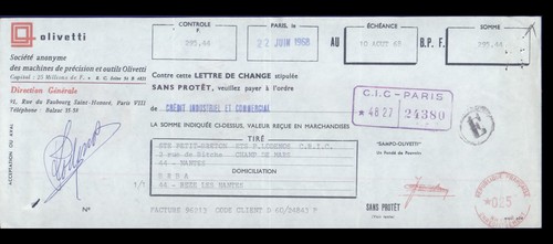 Olivetti paris 1968 - paris,