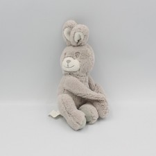 Doudou lapin beige gris TOM &