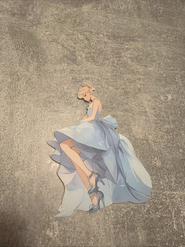 Sticker cartonné cendrillon - sticker,