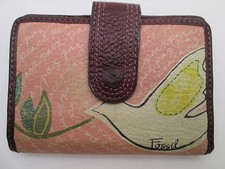 - FOSSIL  portefeuille/porte-monnaie   cuir  TBEG vintage