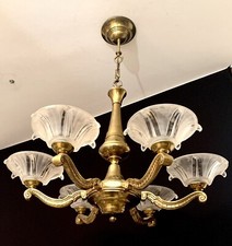 Lustre Style Art Deco Petitot/ Ezan France