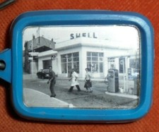 Porte-clés PHOTO animée des Gérants STATION SHELL Nancy-Maxeville G. HOUILLON