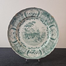 Plat rond décor turc faïence - rond,