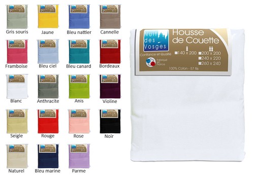 Housse couette 100 - housse, 100%