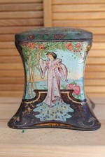 Rare Ancienne Boite Tôle Lithographiée Biscuiterie Nantaise BN Mucha Nantes