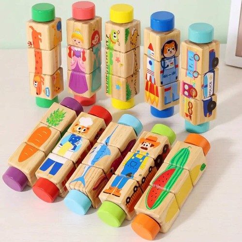 Puzzle rotatif bois - puzzle, en