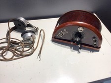 Beau petit poste à galène Polybloc pendulette +ecouteur0