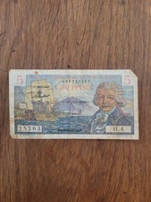 Afrique Équatoriale Française Cameroun Billet 5 Cinq Francs Bougainville P2900