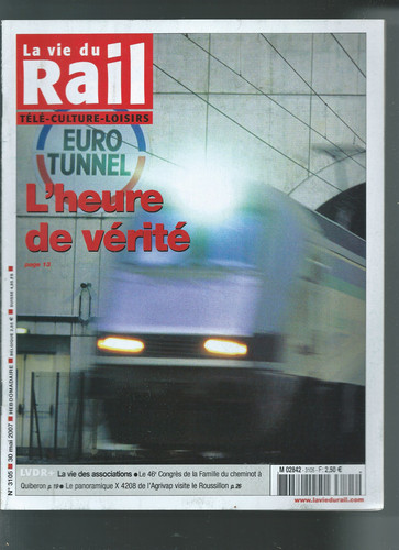 Vie rail 3105 - la, eurotunnel