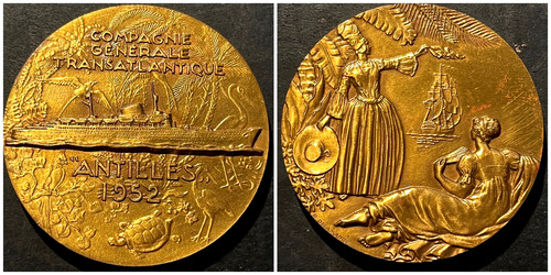 Médaille bronze boite - , "