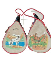 Lot de 2 gourdes vintage en