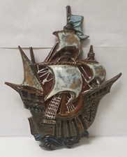 Bateau mural sculpture faience rogier vandeweghe amphora no capron perignem