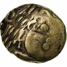 [#1277621] Sequani, Helvetii, 1/4 Stater, 1st century BC, Electrum, EF