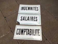 LOT PLAQUES EMAILLEES