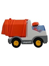 Playmobil Coffret de Jeu Camion Poubelle Enfant Figurine Orange