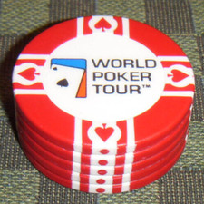 WPT Lot 5 jetons World Poker Tour rouge