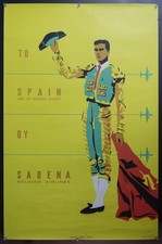 Affiche poster sabena - affiche,