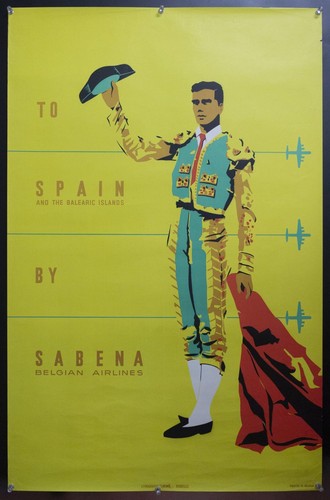 Affiche poster sabena - ,