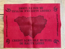 TAPIS PUBLICITAIRE POUR JEUX DE CARTES PUB CREDIT AGRICOLE BANQUE