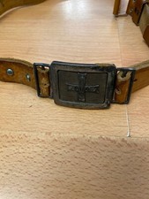 CEINTURON ECLAIREUR SCOUT DE FRANCE FLEUR DE LYS MARQUE CARRICK ESE DECAT PARIS