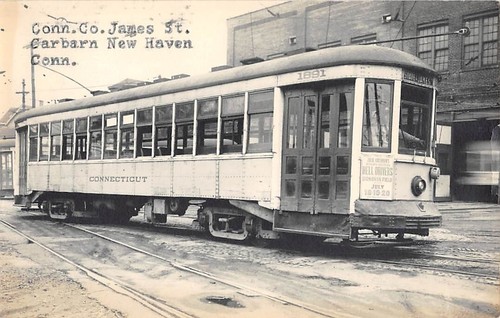 New haven trolley car - ct, ~