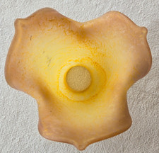 Globe tulipe en pâte de verre soufflé neuf