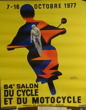 AFFICHE   ANCIENNE SALON CYCLE