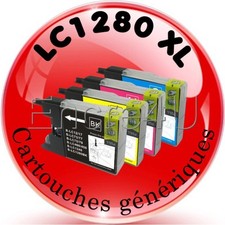 Pack encres génériques imprimante MFC-J6510DW Brother (  1280 - LC1280 XL )