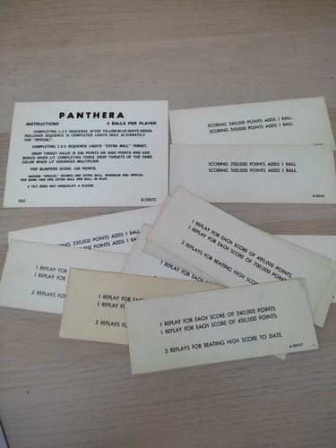 Lot cartes instructions - cartes, d'instructions