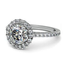 Bague diamant en or blanc 18