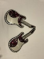 Lot De 2 Petites Guitares Décorations Neuve
