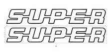 2x STICKERS SUPER   camion