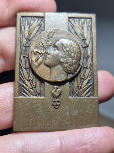 158 médaille plaque - médaille,