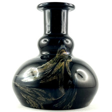 GRAND VASE Noir Vintage Verre MAURE VIEIL à MANDELIEU Glass Design, novaro/monod