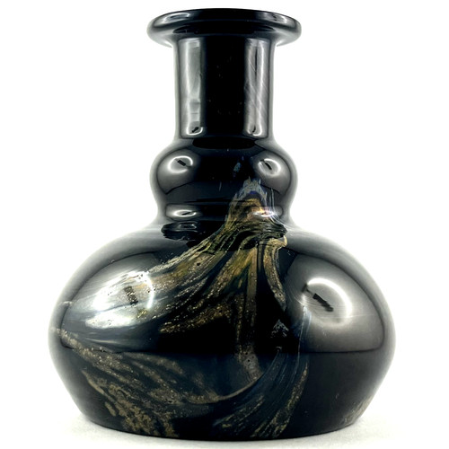 Vase noir verre - et, maure