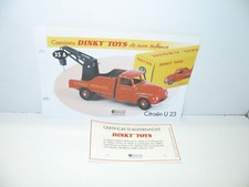 1 fiche + certif. DINKY TOYS
