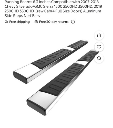 Running boards for - 6",