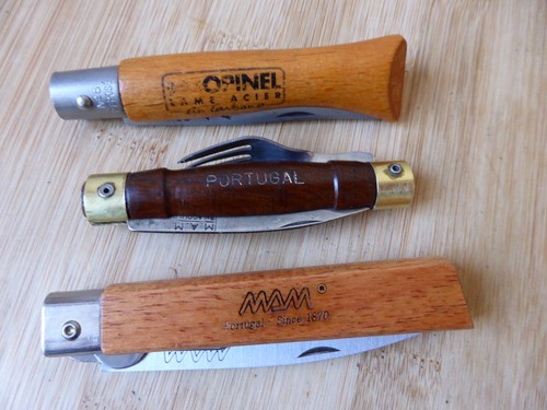 Lot couteaux pliants