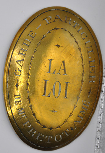 Plaque métier garde - métier,