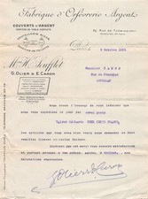 FACTURE  1919 FABRIQUE D